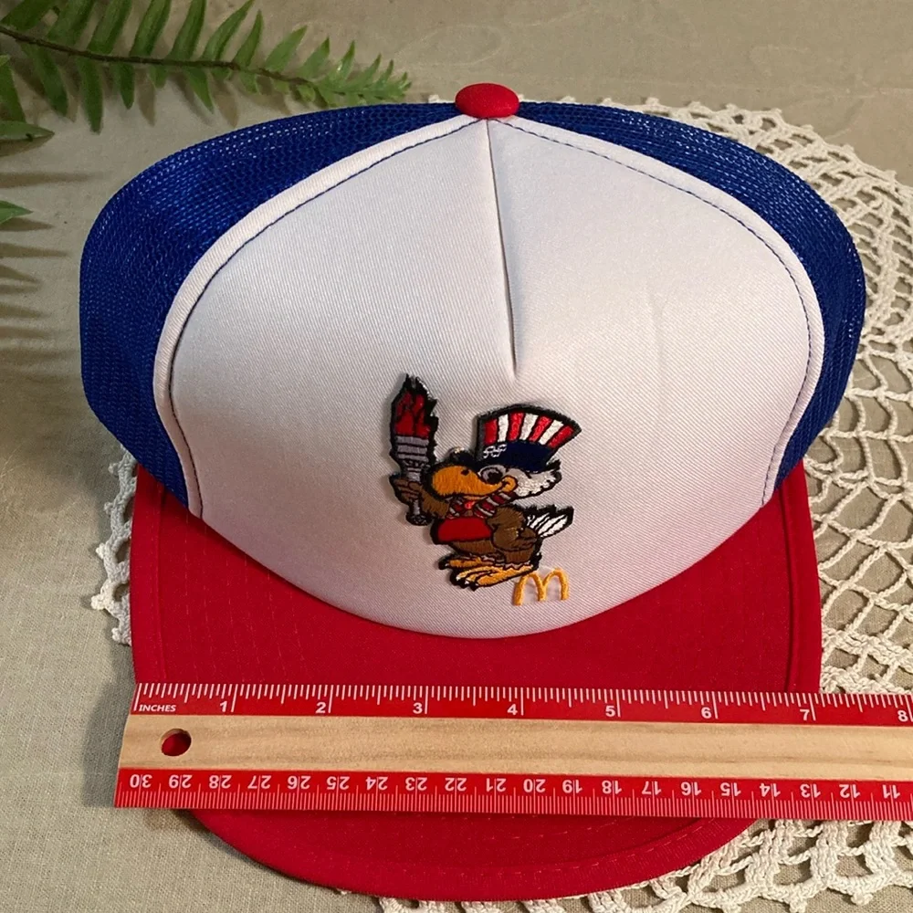 Vintage USA 1984 Olympics Trucker Hats McDonald’s Taiwan ROC NOS - Picture 12 of 14